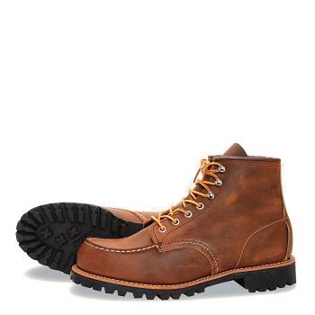 Red Wing Férfi Heritage Roughneck 6 Inch Bakancs Gesztenyebarna